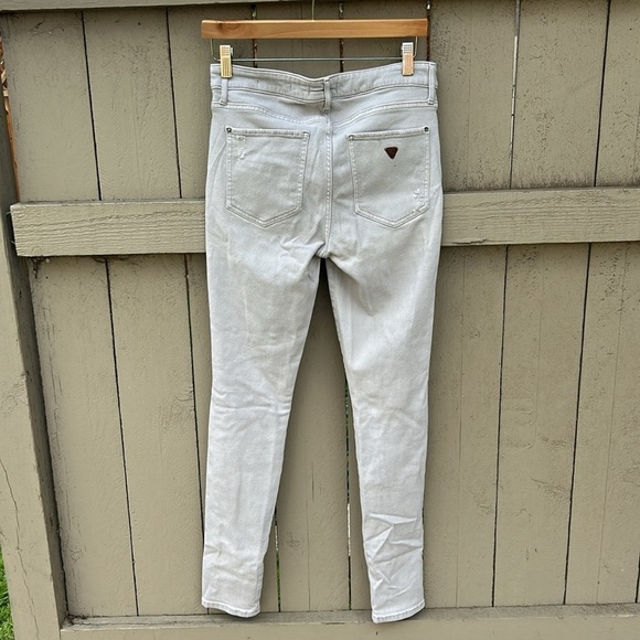 Guess Jeans Vintage 90's Y2k Distressed Sexy Curve Punk Rocker Sz 30 - Picture 6 of 9